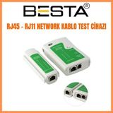 TeknoKapsül RJ45 / RJ11 Tester ADSL Kablo Cat5 Cat6 Kablo Test Cihazı YTKD-TEST1
