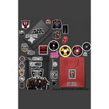 TeknoKapsül Rock Metal Sticker Paketi/bullet Journal Defter Çıkartma Ajanda Laptop Etiket 1