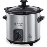 TeknoKapsül Russell Hobbs Slow Cooker Mini [ağır 2 L Seramik Pişirme Tenceresi, Isteğe Göre Sıcaklık Dağılımı] Kompakt Yavaş Pişirici (3 Sıcaklık Ayarı ve Sıcak Tutma Fonksiyonu, 145 W) Yavaş Pişirici 25570-56