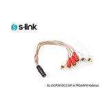 TeknoKapsül S-Link SL-DCR36 S-Link SL-DCR36 Dc3.5/f To Rca/m*6 Kablosu, Siyah