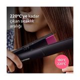 TeknoKapsül Saç Düzleştirici, Keratin Seramik Plaka, Thermoprotect Teknolojisi, 2 Sıcaklık Ayarı, Tuş Kilidi, 6