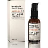 TeknoKapsül Saffron Cosmos Organik Sertifikalı Yaşlanma Karşıtı Yüz Yağı – Antioksidan ve E Vitamini Içeren, Nemlendirici ve Kolajen Destekleyici Ince Çizgi Kırışıklık Karşıtı Serum 30 ml - Option-1