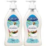 TeknoKapsül Saloon Sivi Sabun Beyaz Sabun Kokulu 400 ml 2li Paket