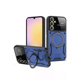 TeknoKapsül Samsung Galaxy A35 5G Uyumlu Kılıf Joy Lens Standlı Kapak - Lacivert BZ-8683140690083