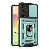TeknoKapsül Samsung Galaxy A35 5G Uyumlu Kılıf Pars Lens Yüzüklü Silikon - Yeşil BZ-8683140668457