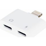 TeknoKapsül Şarj Kulaklik Çoklayici Çevirici Adaptör Lightning To 2 x Type-C