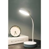 TeknoKapsül Şarjlı Dokunmatik Akrobat Masa Lambası – 12 LED'li Katlanabilir Kitap Okuma ve Çalışma Işığı, Beyaz Işık, Işıldak Modlu Taşınabilir Masa Üstü Lamba-Kitap Okuma Işığı
