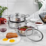 TeknoKapsül Schafer Steel Storm Çelik Sahan Seti 6 Parça-Inox