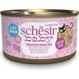 TeknoKapsül Schesir Baby Tavuk ile Tavuk Ciğeri Mus Konserve 70G