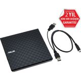 TeknoKapsül SDRW-08D2S-U Lite, USB 2.0, External, Siyah, Slim, Optik Okuyucu/yazıcı