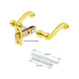 TeknoKapsül Security E 2660 Fransız Kolonyal Kapı Kolları, Ağır Döküm Tasarımı, Pirinç Kaplama Kaplama, 1/4 Inç Kullanır. Tahrik Sistemi, 1 Set - 001-Renkli - Option-1