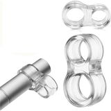 TeknoKapsül Şeffaf Silikon Plastik Kapı Kolu Tutucu Tutacağı Durdurucu Pencere Tamponu Stoperi (20 Adet) - 0 - Siyah - Option-1