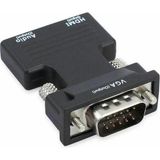 TeknoKapsül Ses Destekli HDMI To VGA Monitör Çevirici Dönüştürücü Adaptör