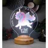 TeknoKapsül Sevgilambası Unicorn Renkli Tek Boynuzlu At Isimli Kız Çocuk Odası Hediyesi LED Lamba, Unicorn Doğum Günü Parti Hediyesi