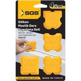 TeknoKapsül Sgs 6187 Silikon Mastik Derz Çekme Aparatı 4 Parça
