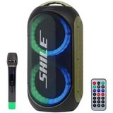 TeknoKapsül Shile SL-2019A El Mikrofonlu-Kumandalı Usb/sd/bt Işıklı Taşınabilir Şarjlı Seyyar Anfi - Seçenek
