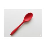 TeknoKapsül Silikon Kaşık + Silikon Mama Kaşığı 2’li Set - Dayanıklı, Çizmez, Tek Parça Tasarım (Kırmızı)