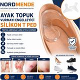 TeknoKapsül Silikon T Ped Ayak Topuk Vurmayı Önleyici Topuk Koruyucu