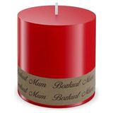 TeknoKapsül Simagift Simagift Bozkurt Mum Silindir Mum 7cm Çap x 7cm Boy Dev Mum 7 Cmx 7cm Silindir Mum 7x7 cm Kırmızı - 7 x 7 cm