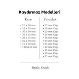 TeknoKapsül Siyah Keçe 72 Adet 1,5 cm Daire Yapışkanlı, Masa, Koruma Yuvarlak Siyah Keçe - Option-1 - Ahşap