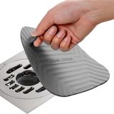 TeknoKapsül Siyah Renk Kare Kötü Koku Önleyici Silikon Mat Banyo Mutfak Lavabo Balkon Gider Tıpası Kapağı