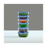 TeknoKapsül Sızdırmaz Kapaklı 6'lı Saklama Kabı Seti, Contalı Pp Plastik, Çeşitli Boyutlar (3X975 Ml, 3X1400 Ml), Gıdaları Güvenle Saklayın, Mutfakta Düzen Sağlayıcı - 0 Siyah - Option-1