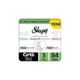 TeknoKapsül Sleepy Natural Double Soft Ultra Fırsat Paketi Bebek Bezi 3 Numara Midi 84 Adet