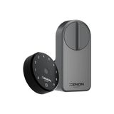 TeknoKapsül Smart Akıllı Otomatik Motorlu Kapı Kilidi Parmak Izi Şifreli Wi-Fi Mobil Uygulama ile Kontrol Kolay Kurulum Uzaktan Kilitleme/açma Mekanik Anahtarsız Kilit X8070 - Antrasit - Option-1
