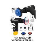 TeknoKapsül Smayling & Soğuk Terapili Masaj Tabancası, Derin Doku Masajı, 6 Başlıklı, Sessiz Motor, Şarjlı & Ta