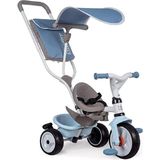 TeknoKapsül Smoby, 741400, Evrimsel Üç Tekerlekli Bisiklet, Sessiz Tekerlekler, Kafalık, Emniyet Kemeri, Park Freni, Korna, Geri Çekilebilir Ayak Dayama Yeri, 360° Güneşlik, Çanta, Serbest Tekerlek Sistemi