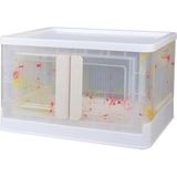 TeknoKapsül SN-25883 72L Katlanabilir Plastik Saklama Kutusu Renkli Kapaklı Tekerlekli 40X64X37CM - Ebatlar