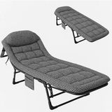 TeknoKapsül SN-26975 Taşınabilir Ayarlanabilir 5 Kademe Sünger Kamp Yatak Şezlong (Kazayağı) - Ebatlar