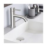 TeknoKapsül Soka Banyo Lavabo Bataryası Tek Saplı Paslanmaz Çelik Tuvalet Ticari Banyo Bataryası Küvet Lavabo M