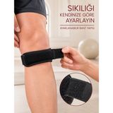 TeknoKapsül Sporcu Tendon Bandı Ayarlanabilir Diz Destek Bandı Koşu Fitness Egzersiz -