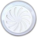 TeknoKapsül Standart Ayarlanabilir Menfez – Yuvarlak Beyaz Plastik Havalandırma Menfezi, Kontrollü Hava Akışı,
