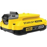 TeknoKapsül Stanley - Fatmax SFMCB202-XJ 18V/2,0 Ah Lityum Iyon, Kendinden Deşarj Olmaz, Hafıza Etkisi Yoktur, 3 Kademeli LED Şarj Durumu Göstergesi, Tüm V20 Pil Ürünleri Için Kullanılabilir