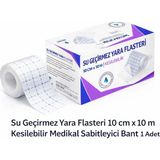 TeknoKapsül Su Geçirmez Yara Flasteri 10 cm x 10 M Kesilebilir Sabitleyici Bant 1 Adet