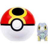 TeknoKapsül Sunman Pokemon Clip 'n' Go Poke Topu ve Figür Seti POK/95057-G - Frigibax ve Repeat Ball