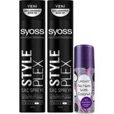 TeknoKapsül Syoss Style Plex Saç Spreyi 400 ml + Urban Go Nuts With Coconut Kuru Şampuan 75 ml Seti