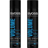 TeknoKapsül Syoss Volume Lift Saç Spreyi, 400 ml x 2 Adet, Ekstra Güçlü Tutuş