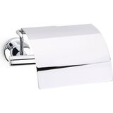 TeknoKapsül System Hoop Kapaklı Tuvalet Kağıtlığı Krom Renk 85X118X170 mm