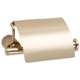 TeknoKapsül System Icona Kapaklı Tuvalet Kağıtlığı Gold Renk 85X118X158 mm