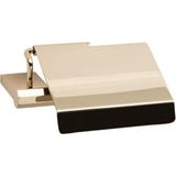 TeknoKapsül System Octagon Kapaklı Tuvalet Kağıtlığı Gold Renk 52X137X152 mm