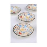 TeknoKapsül Tabakevi Tabak Evi Porselen Fiori Çay Tabağı Seti 12CM 6 Parça BNS6CTPRS1217