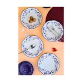 TeknoKapsül Tabakevi Tabak Evi Porselen Fulya Pasta Takımı Rimli 21CM 4 Kişilik 4 Parça FLY4PTPRS1157