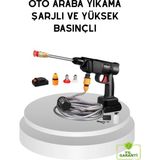 TeknoKapsül Taşınabilir Akülü Araba Yıkama Makinesi 1.7 Mpa Basınçlı Ergonomik Tasarımlı