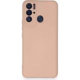 TeknoKapsül Tecno Pova Neo Kılıf Nano Içi Kadife Silikon - Pudra