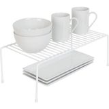 TeknoKapsül Tel Organizer Dolap Depolama Rafı 22X40CM Beyaz (4)