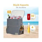 TeknoKapsül Termal Sırt Çantası Yalıtımlı Termos Soğutucu Çanta, Erkek Kadın Buzluk Çanta Soğutucu, Kamp Plaj B