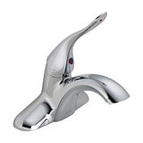 TeknoKapsül Ticari 511LF-HDF Klasik Tek Kolu Banyo Bataryası Az Açılır Pencere, Krom 5 x 6.5 x 5 Inç